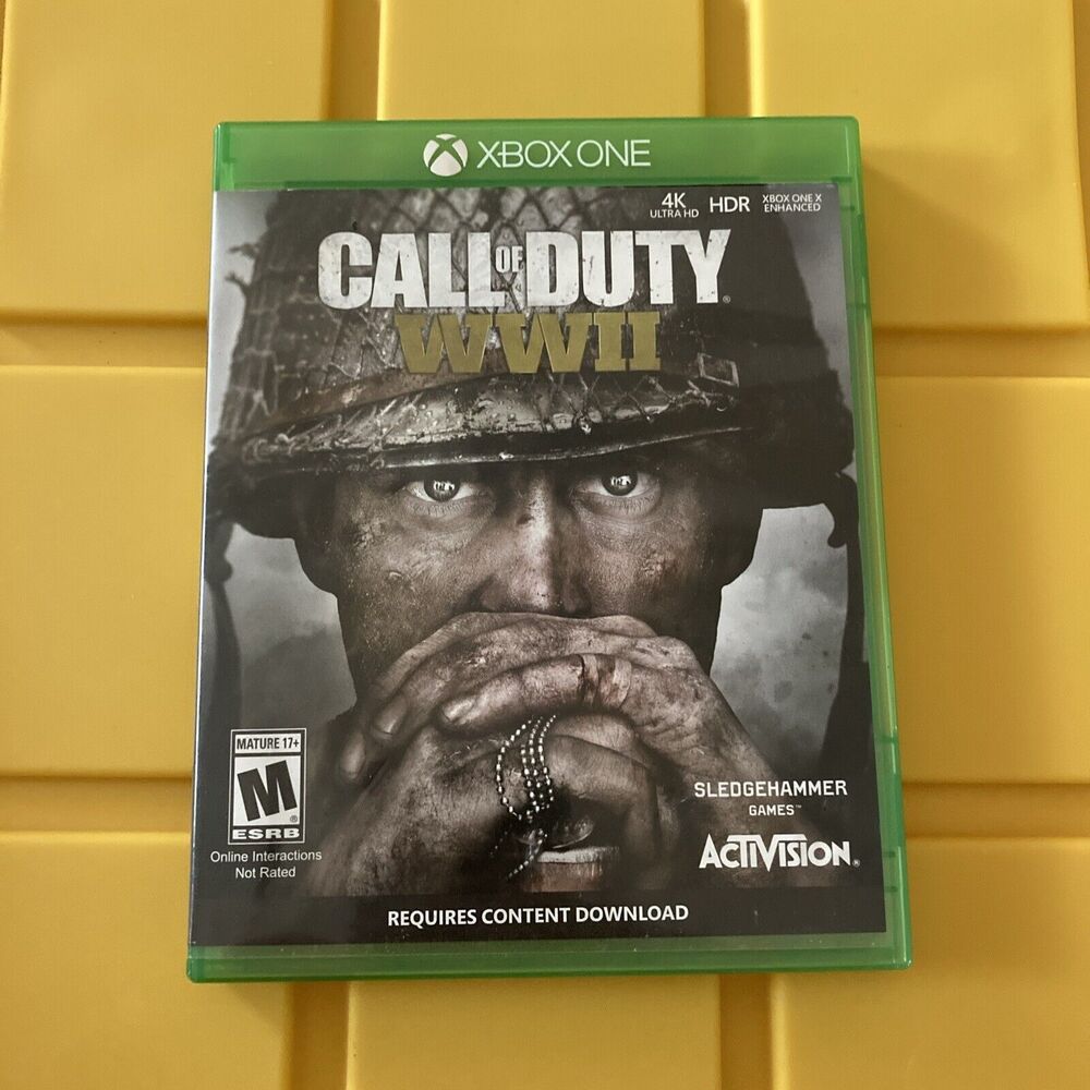 Call Of Duty WWII WW2 World War 2 Microsoft Xbox One- Untested